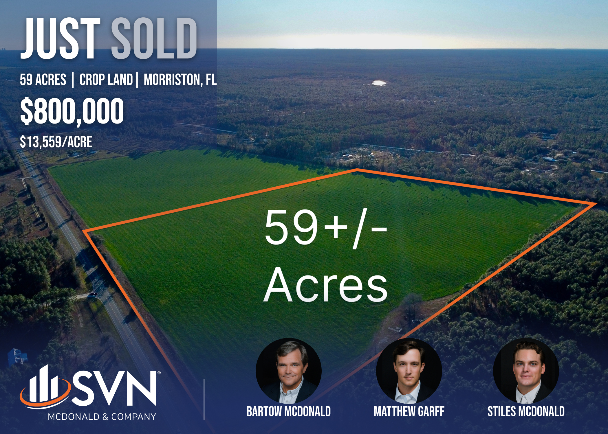 59 +/- Acres Crop Land